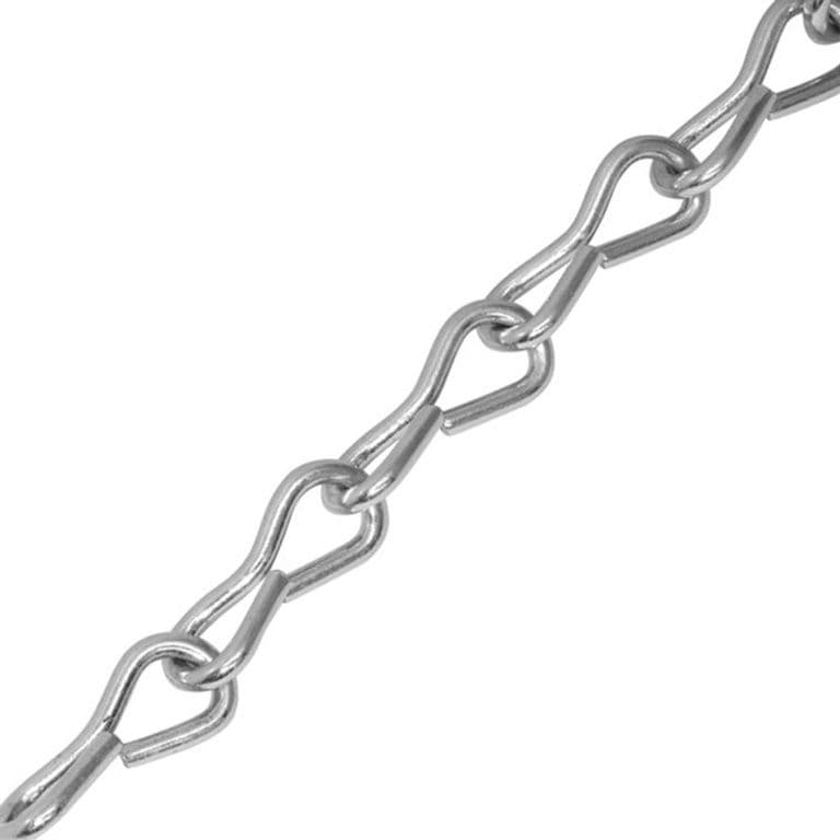 Securit Jack Single Link Chain Galvanised - 2mm x 2m