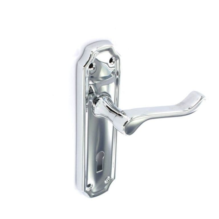 Securit Kempton chrome lock handles - 170mm