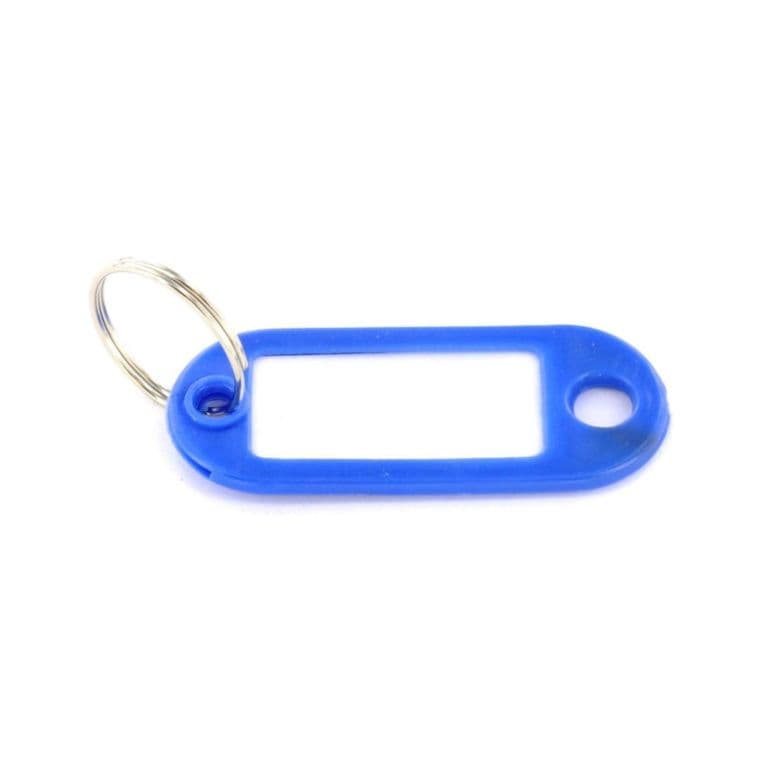 Securit Key Rings with Tabs (4) - Assorted Colours