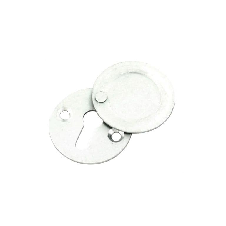 Securit Keyhole Escutcheon Lock Aluminium - 30mm - Pack of 5
