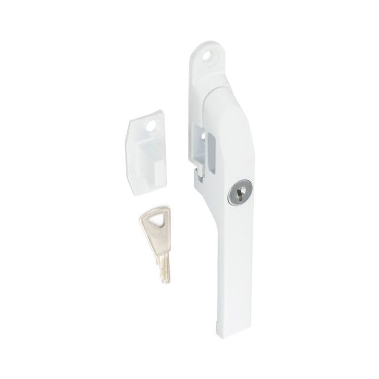 Securit Locking Casement Fastener White - 125mm