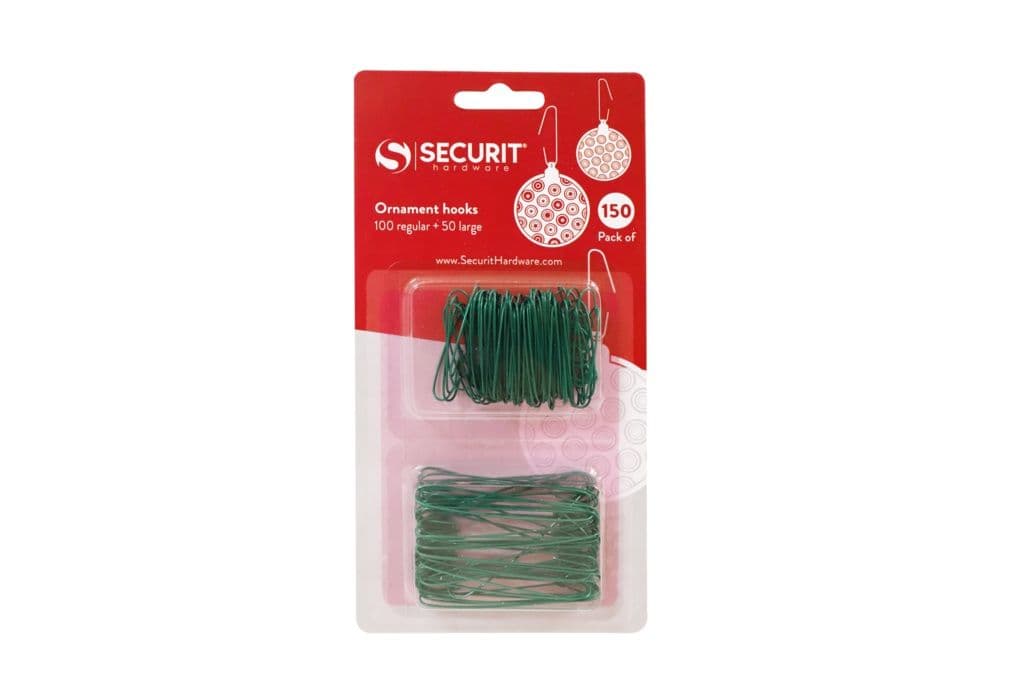 Securit Ornament Hooks - 100 Regular + 50 Large