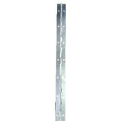 Securit Piano Hinge Zinc Plated Priced Per Length - 6' x 1 1/4"