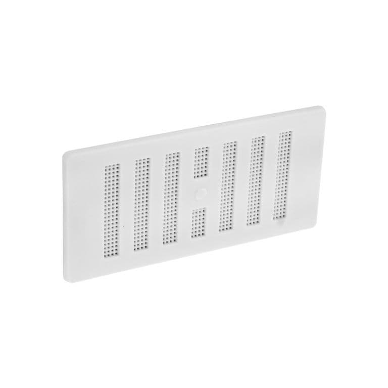 Securit Plastic Hit Miss Vent Whte Fixed Fly - 6x3