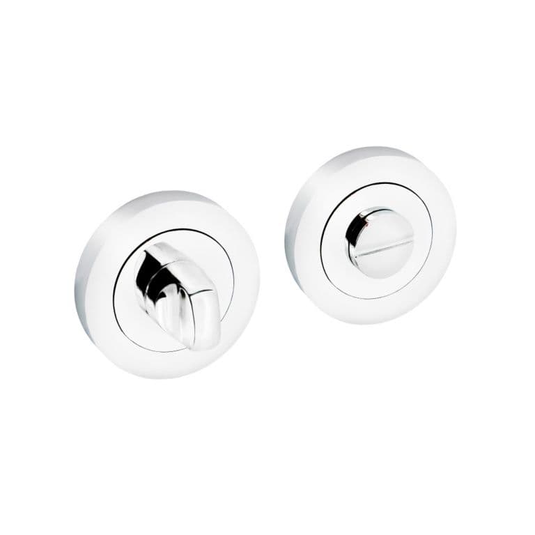 Securit Polished Chrm Bathroom Turn +release - 52x9mm