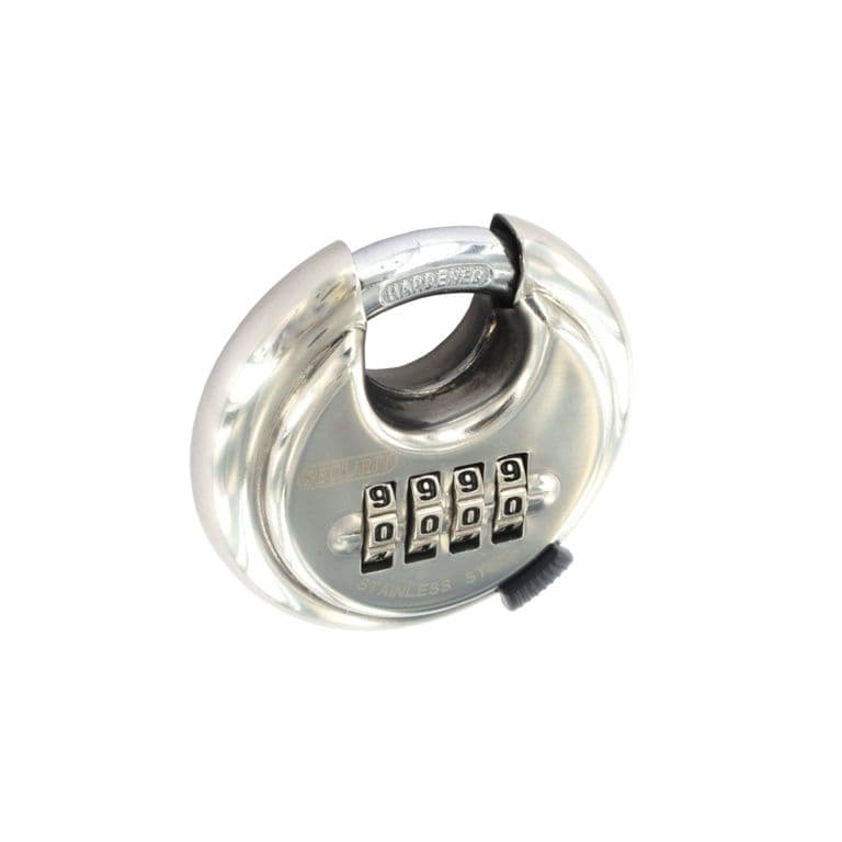 Securit Resettable Discus Code Lock Stainess Steel - 70mm