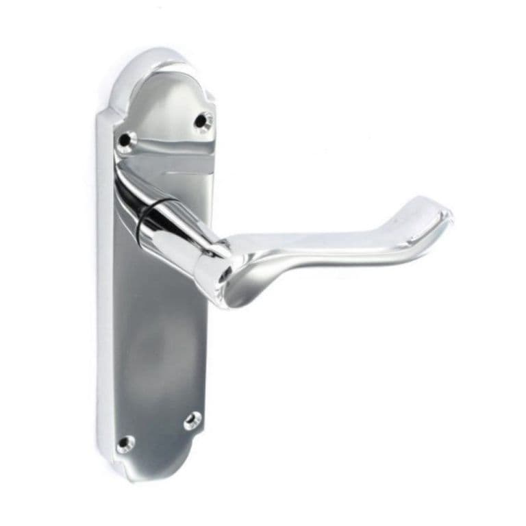 Securit Richmond Chrome Latch Handles (Pair) - 170mm
