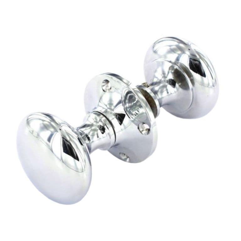 Securit Rim Knob Set Chrome (Pair) - 50mm