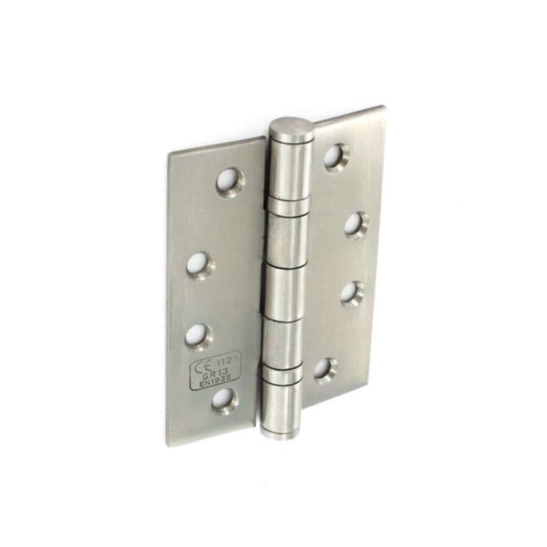 Securit S/S Bearing Hinges Satin Ce 1pr - 100mm