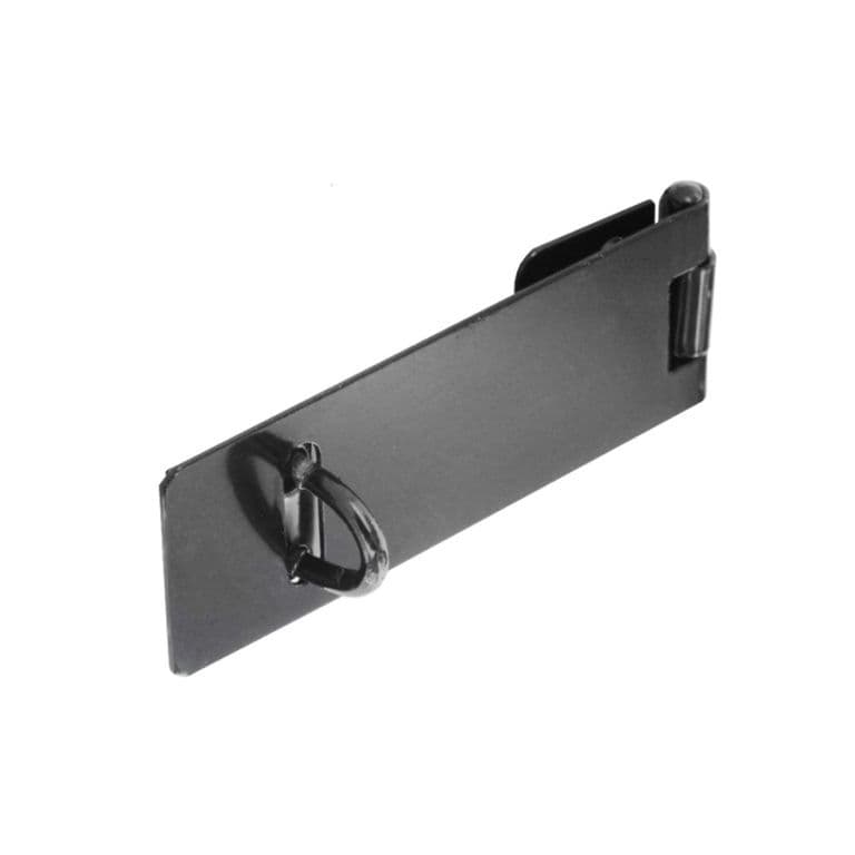 Securit Safety Hasp & Staple Light Black - 100mm