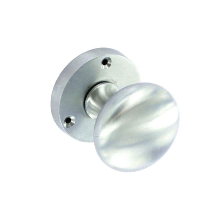 Securit Satin Chrome Mortice Knobs (Pair) - 60mm