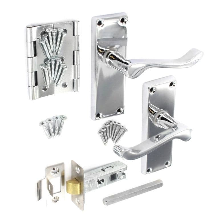 Securit Scroll Internal Handle Pack - Chrome