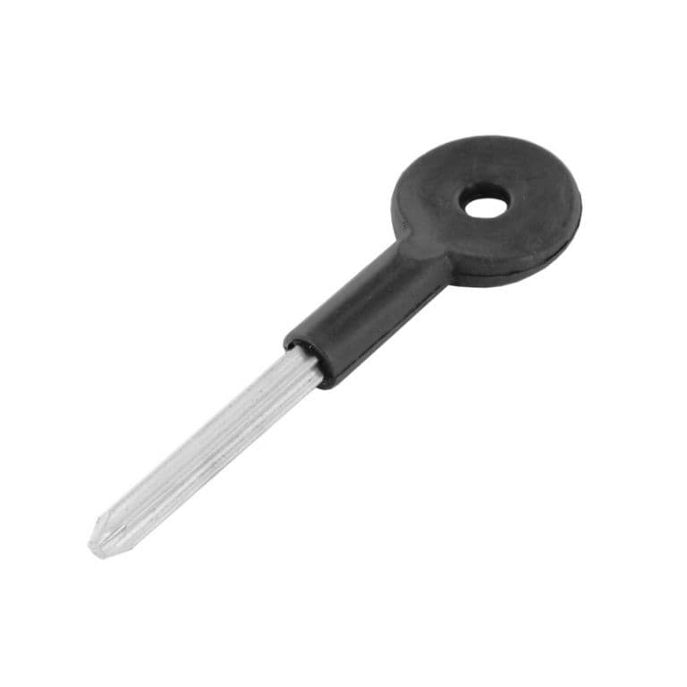Securit Security Bolt Key Nickel/Black - Plastic