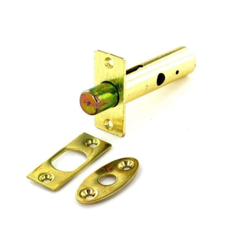 Securit Security Door Bolt Brassed - 60mm