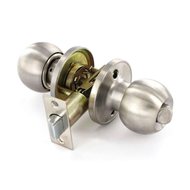 Securit Stainless Steel Privacy Knob Set - 60mm/70mm