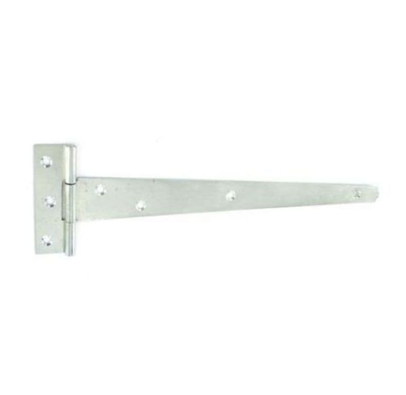 Securit Tee Hinges Light Zinc Plated - 250mm 10" Pack 2