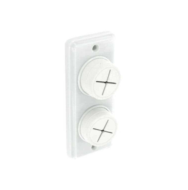 Securit Towel Holder White - Double