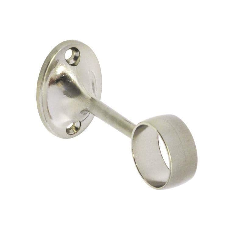 Securit Towel Rail Centre Bracket Brushed Nickel - 25mm