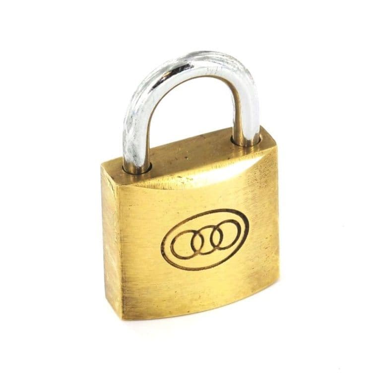 Securit Tricircle Brass Padlock - 20mm