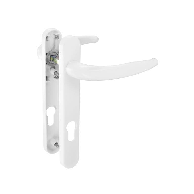 Securit Upvc Sprung Door Handle 92mm/122mm - White