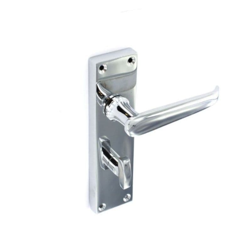 Securit Victorian Chrome Bathroom Handles (Pair) - 155mm - Pack of 5
