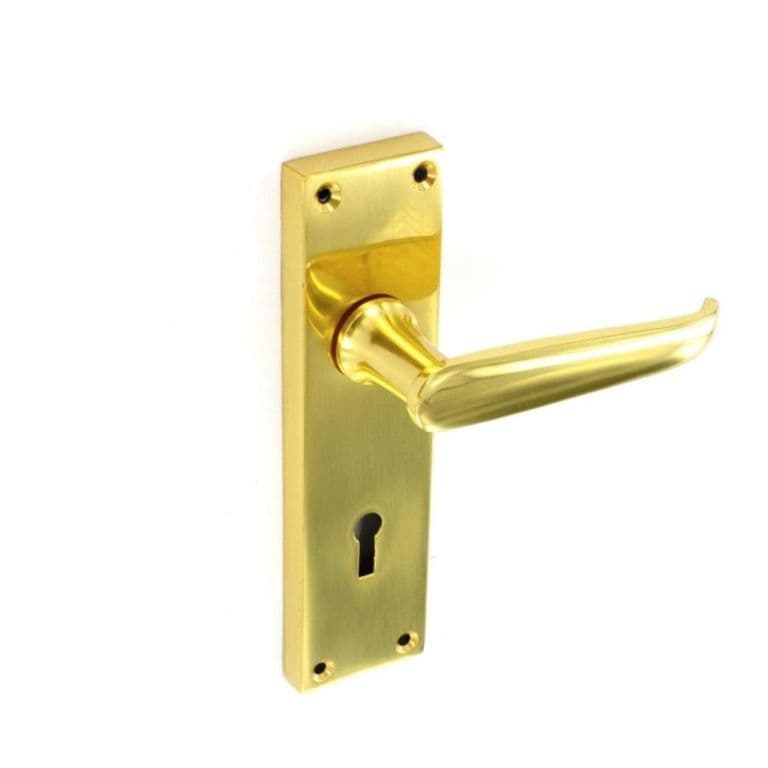 Securit Victorian lock handles (Pair) - 150mm