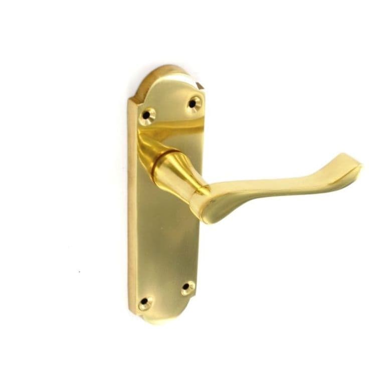 Securit Victorian Regency Latch Handles (Pair) - 165mm