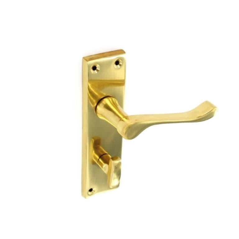 Securit Victorian Scroll Bathroom Handles (Pair) - 150mm