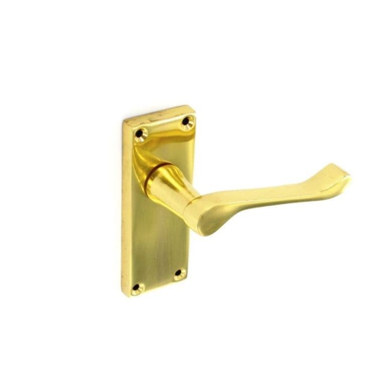 Securit Victorian Scroll Latch Handles (Pair) - 105mm