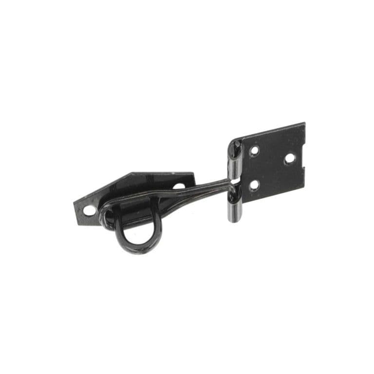 Securit Wire Hasp & Staple Black - 75mm