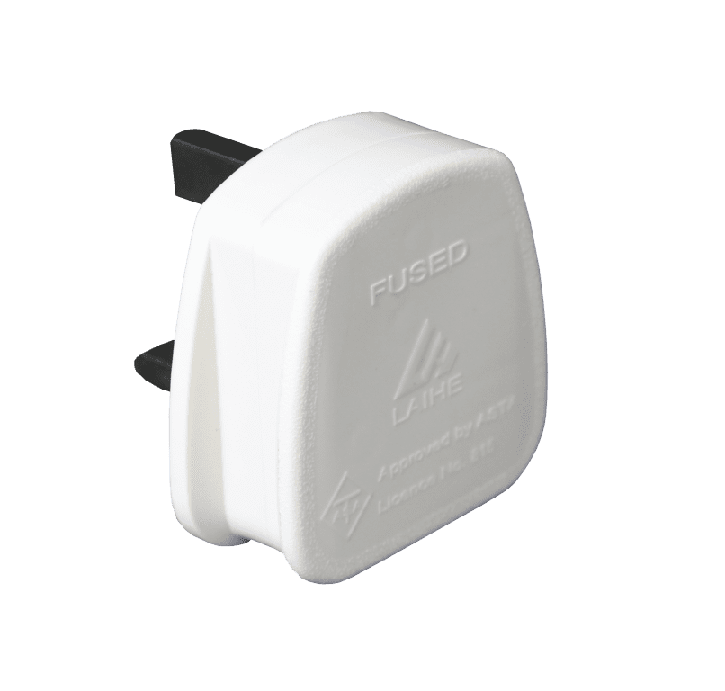Securlec 3 Pin Nylon BS Plug White 13 Amp 250V