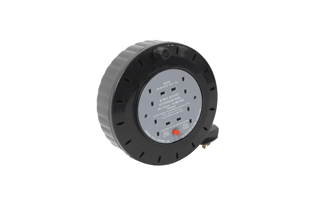 Securlec 4 Gang Extension Reel - 10m 13 Amp