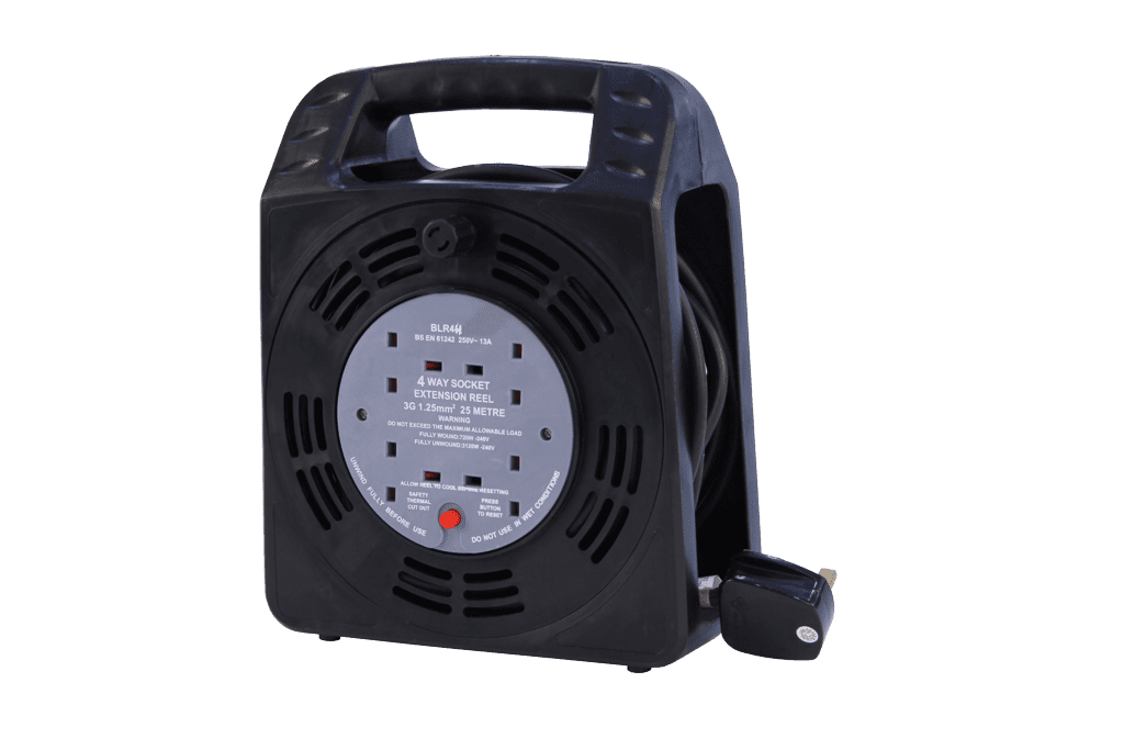 Securlec 4 Gang Extension Reel - 15m 13 Amp