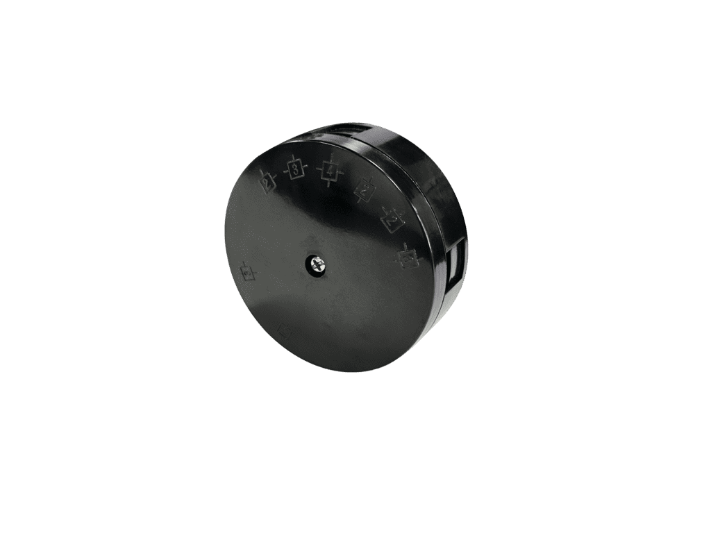 Securlec 4 Terminal Junction Box Black - 20A 80mm