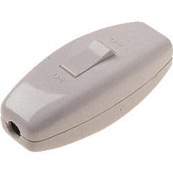 Securlec 6A White Through Switch - Skin Packed