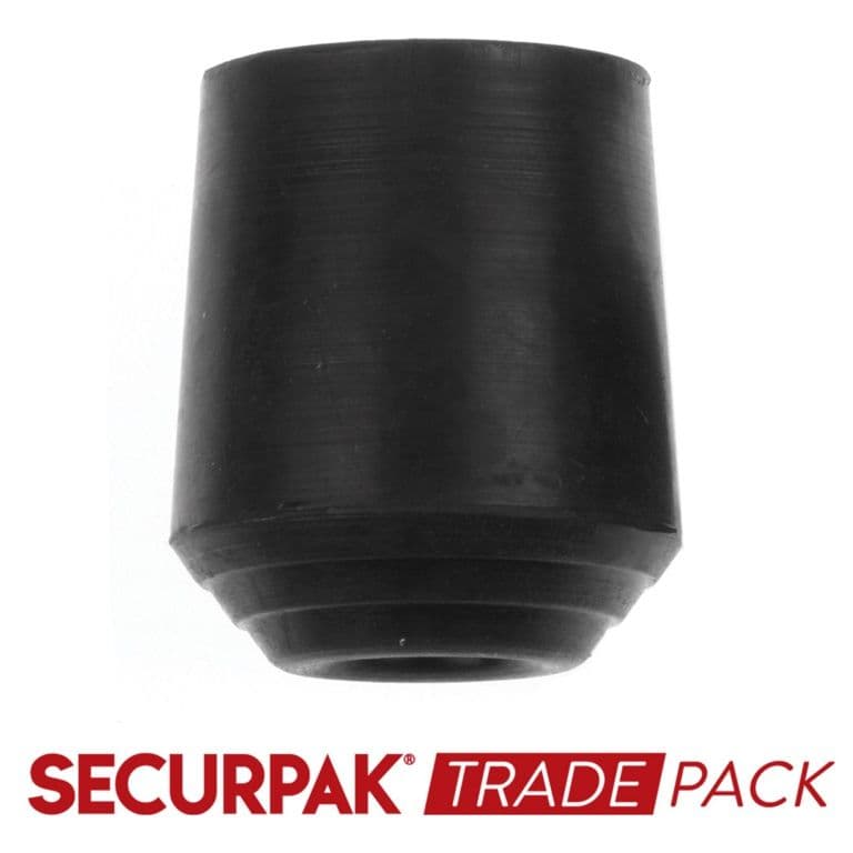 Securpak Chair Ferrule Black 25mm - 8 Pack
