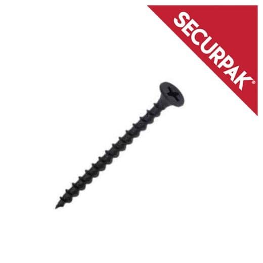 Securpak Drywall Screws Black - 3.5x38 Pack 35