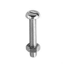 Securpak Machine Screw & Nut ZP Pack 4 - M5 x 70