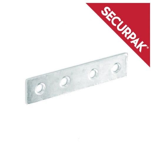 Securpak Zinc Plated Mending Plate - 100mm Pack 2