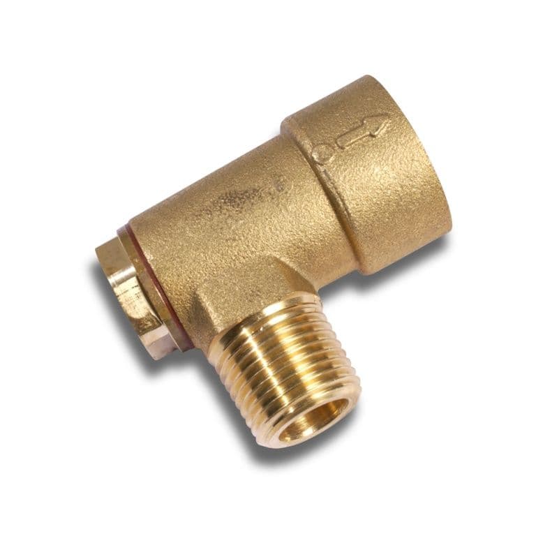 Securplumb Brass Angle Bayonet Socket - 1/2"