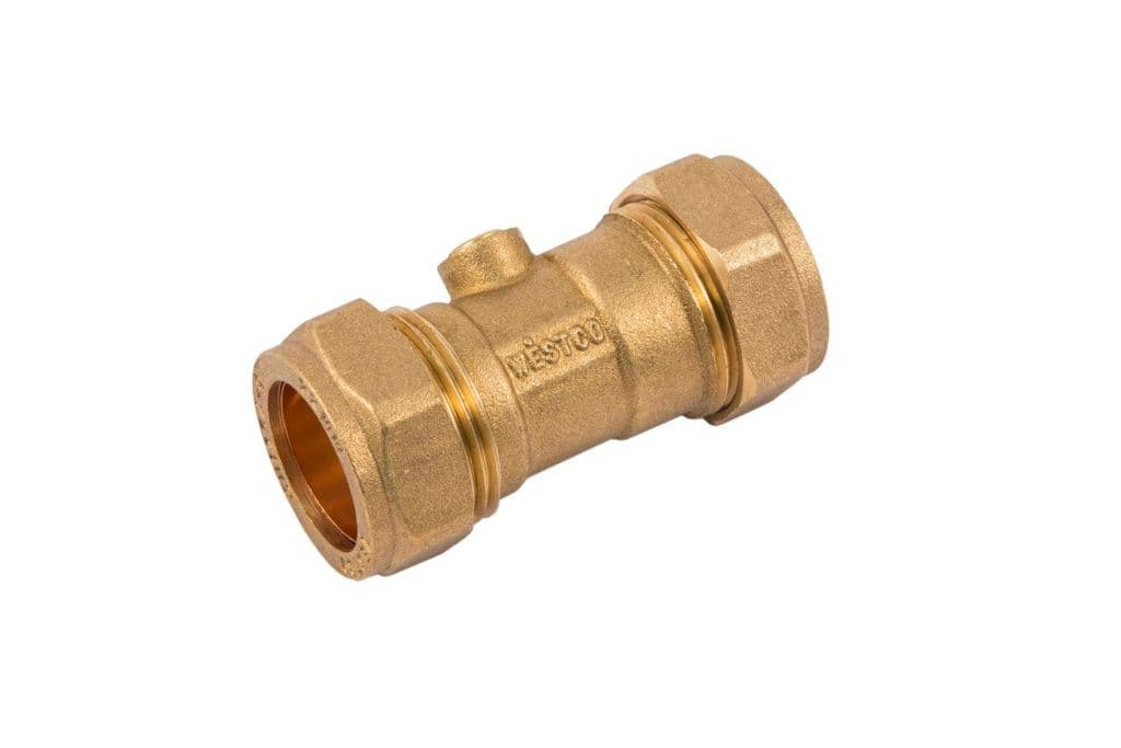 Securplumb Brass CXC Isolating Valve - 22mm