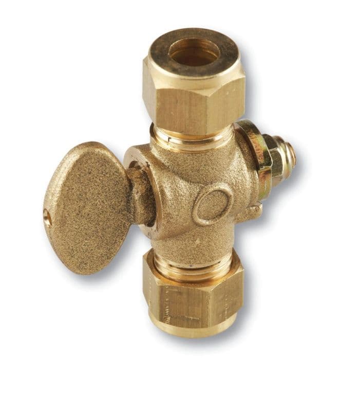 Securplumb Compression Rigid Fan Gas Cock - 15mm