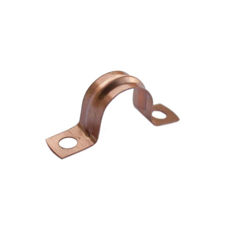 Securplumb Copper Saddle Pipe Clips Pack 6 - 22mm