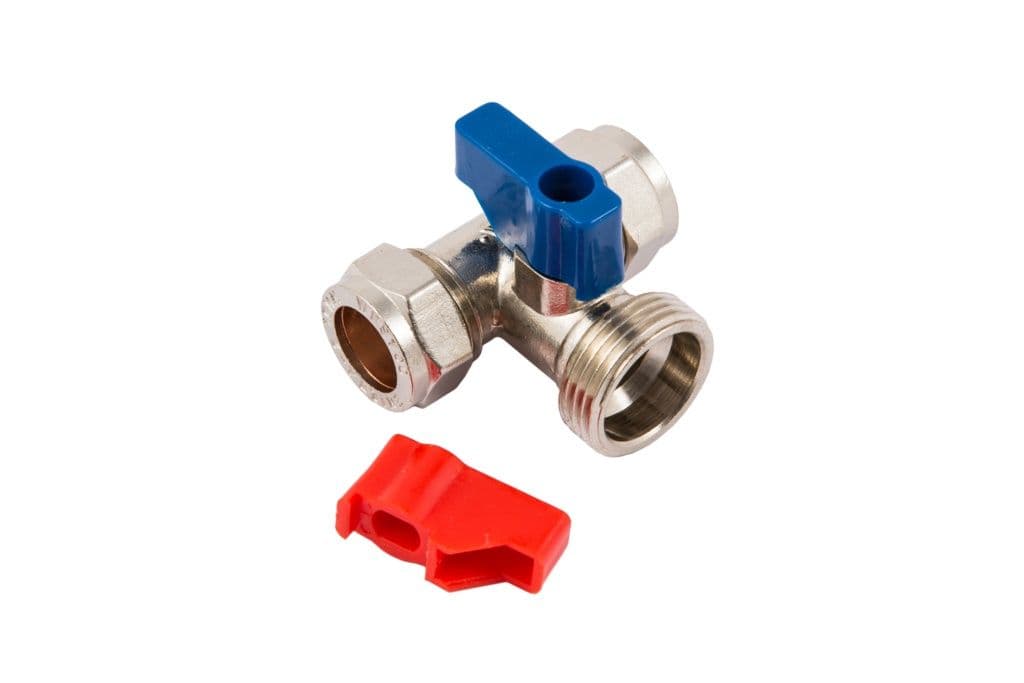 Securplumb CP Tee Washing Machine Tap - 15mm x  15x3/4