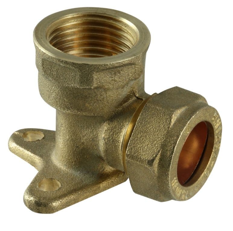 Securplumb Garden Tap Wall Plate Elbow - 15x1/2