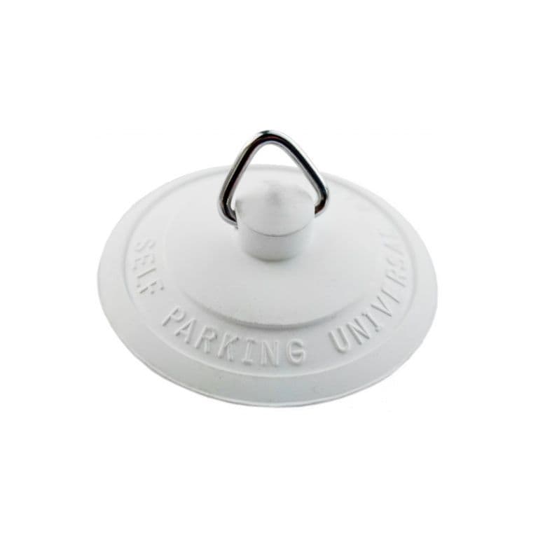 Securplumb Park Bath Plug White Rubber