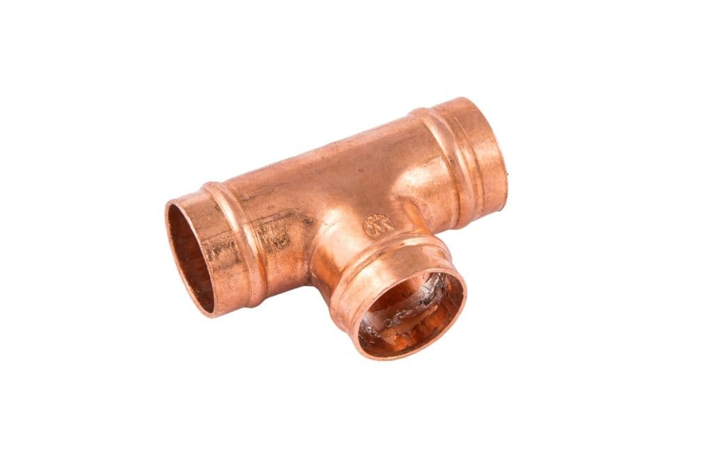 Securplumb SR24 Equal Tee Solder Ring - 22mm Pack 5