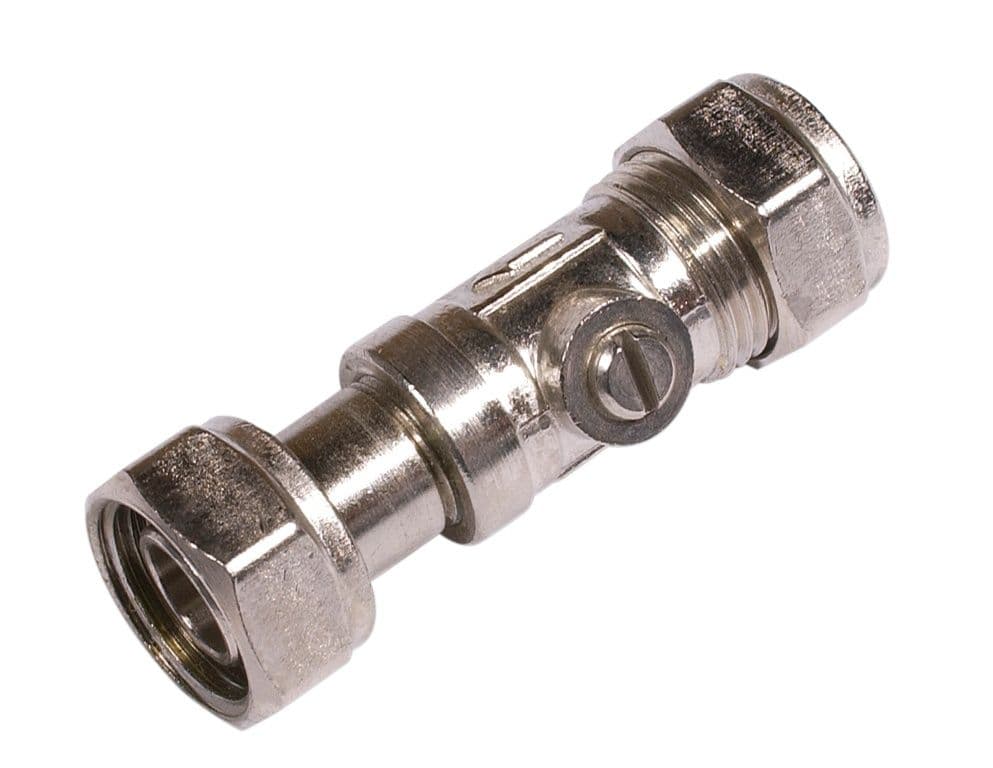 Securplumb Straight CP Service Valve - 15x1/2