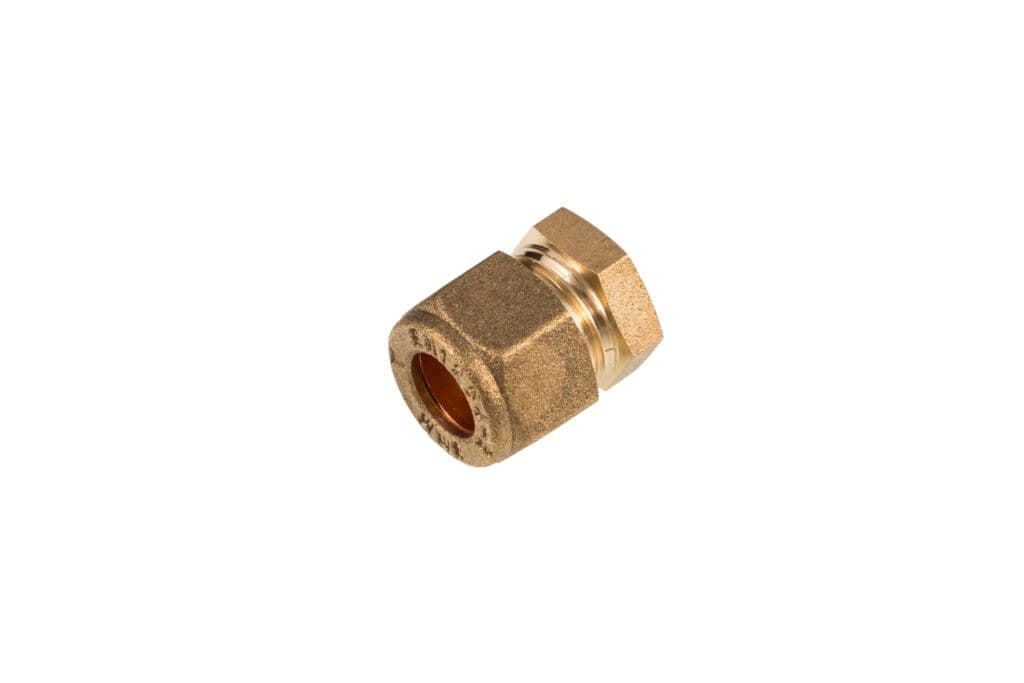 Securplumb WRAS Compression Stop End - 22mm Pack 5