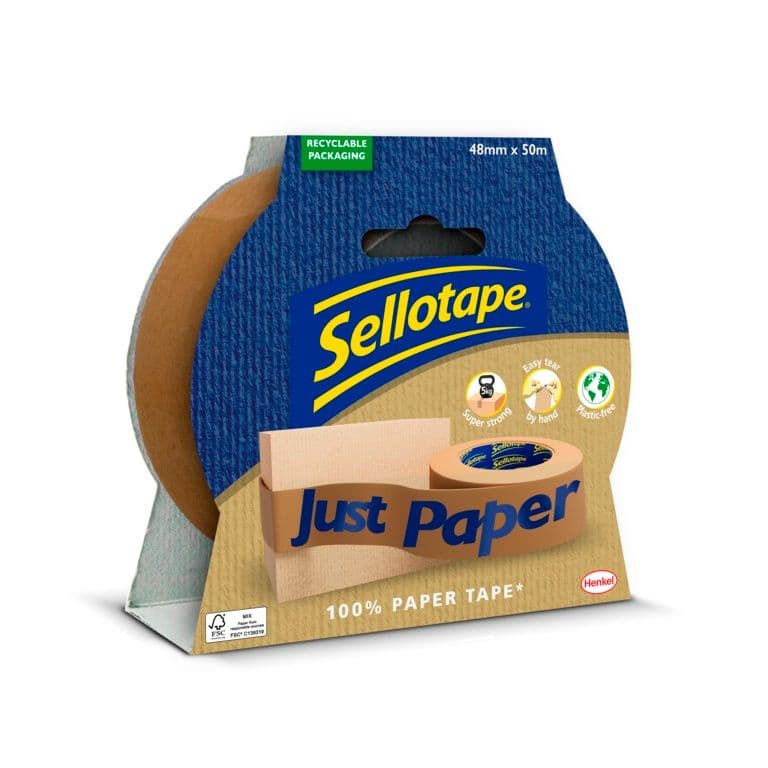 Sellotape Paper Tape - 50m x 48mm